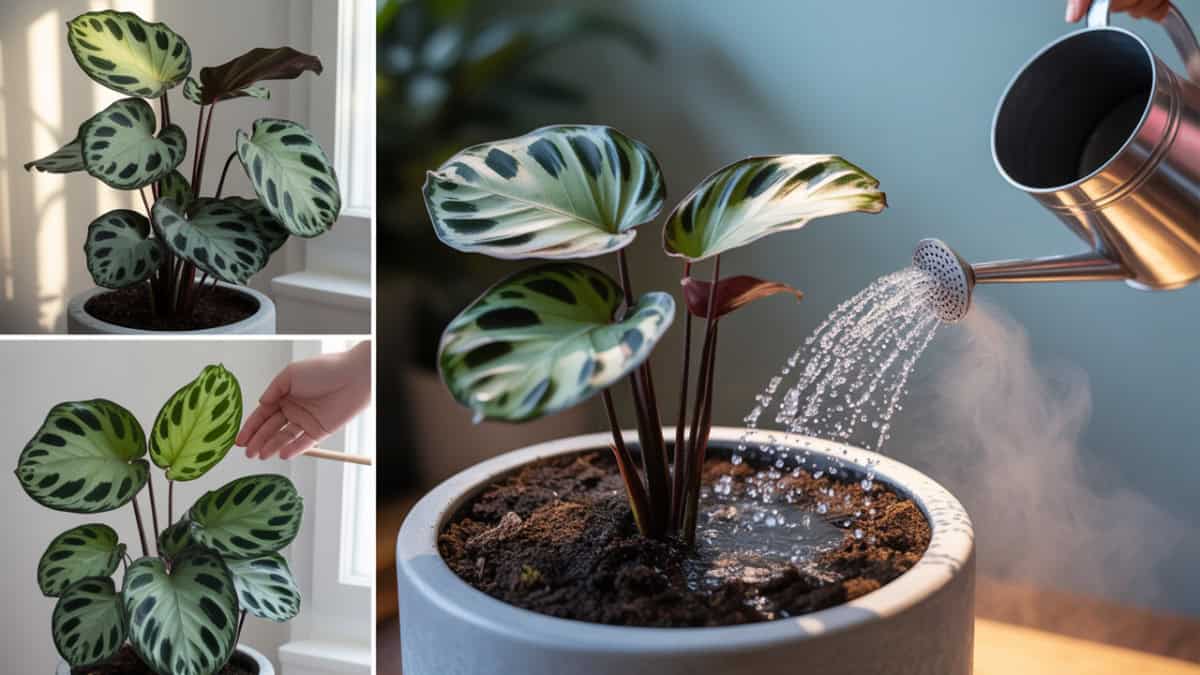 Calathea verzorging water licht luchtvochtigheid en die bladproblemen snel oplossen