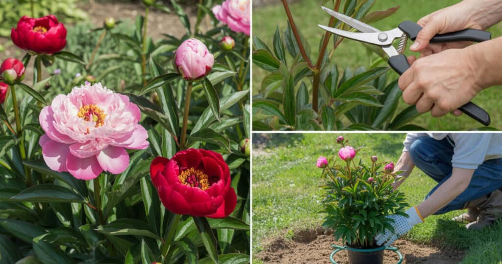 Pioenroos snoeien en verzorgen voor rijke voorjaarsbloei