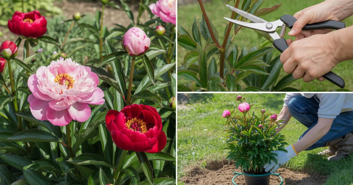 Pioenroos snoeien en verzorgen voor rijke voorjaarsbloei